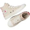 Converse Chuck Taylor All Star EasyOn High PS Checkered Accents Kids Sneakers Cream Light-Dune Egret A13177F