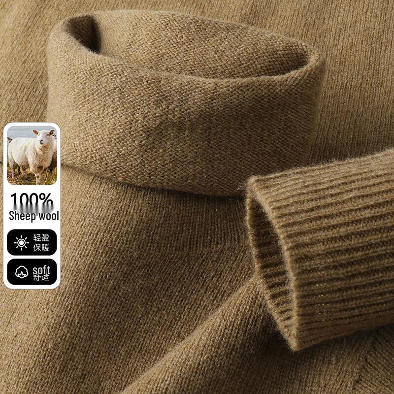 SNOWFLYING Women's Turtleneck 100% Wool Sweater