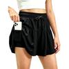 Mädchen Farbe Elastische Taille Sportlicher Rock mit Shorts für Sport, Spiel und Alltagsoutfits