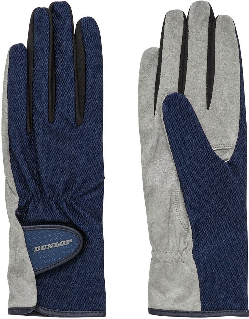 Теннисный набор Dunlop из двух перчаток без отверстий для размера TGG0115W, (Полный палец, ладонь), Темно-синий, M,