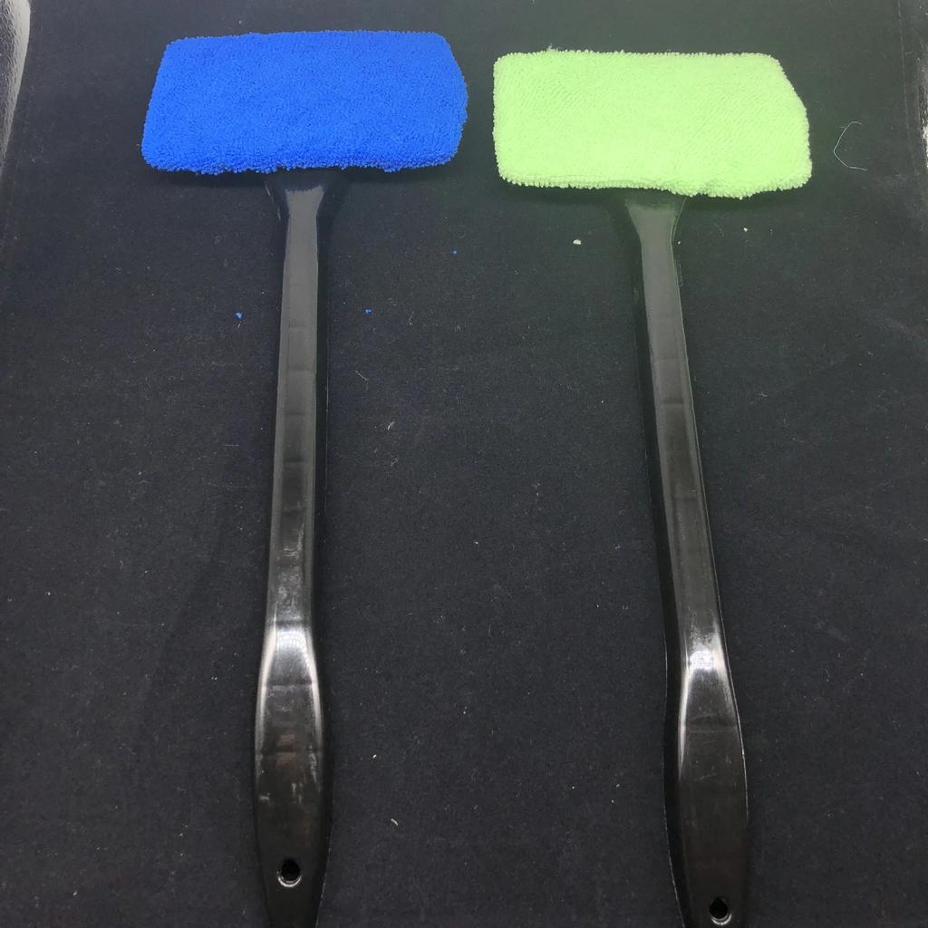 Fashion Car Window Cleaner Brush Kit Windshield Microfiber Cleaning Wash Tool Inside Interior Auto Glass Wiper with Long Handle Car Acce