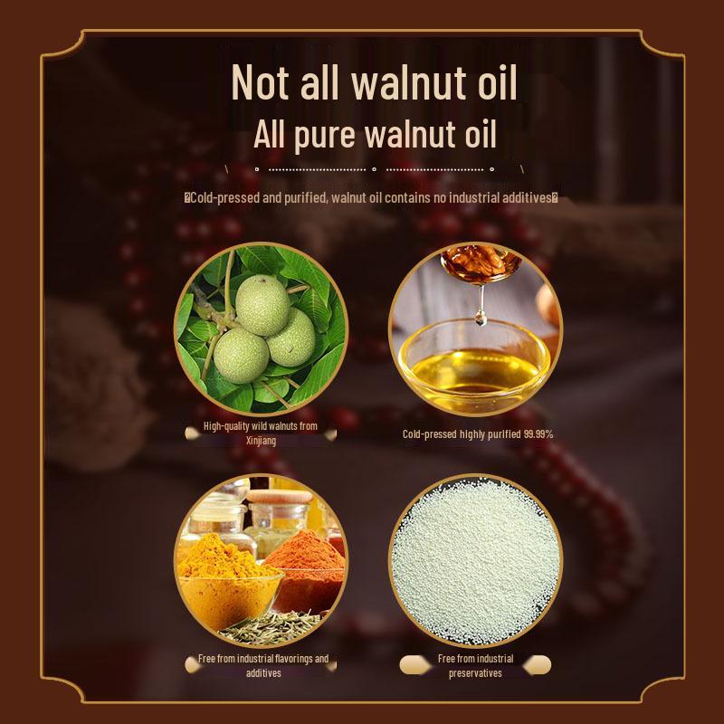 RuRome Walnut Oil for Agarwood Bracelets - Enhances Carving, Color & Patina