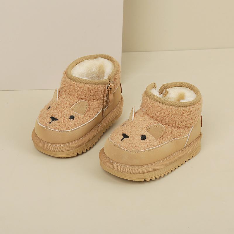 

Winter new baby children s toddler velvet snow boots baby warm girls boys Korean version cotton shoes factory order price 15-19 whole pieces (120 pairs) хакі