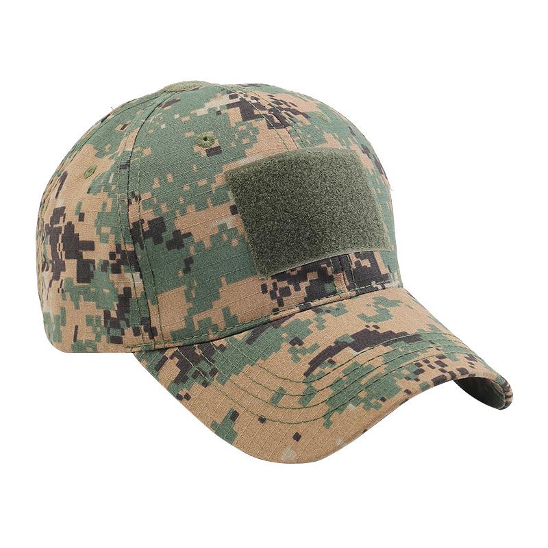 Camouflage Tactical Sunshade Hat: Python Pattern, All-Season Climbing & Training Cap with Velcro.