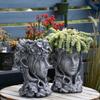 Goddess Concrete Silicone Pot Mold Succulent Flowerpot Clay Cement Plaster Molds DIY Home Garden Flower Pots Mould