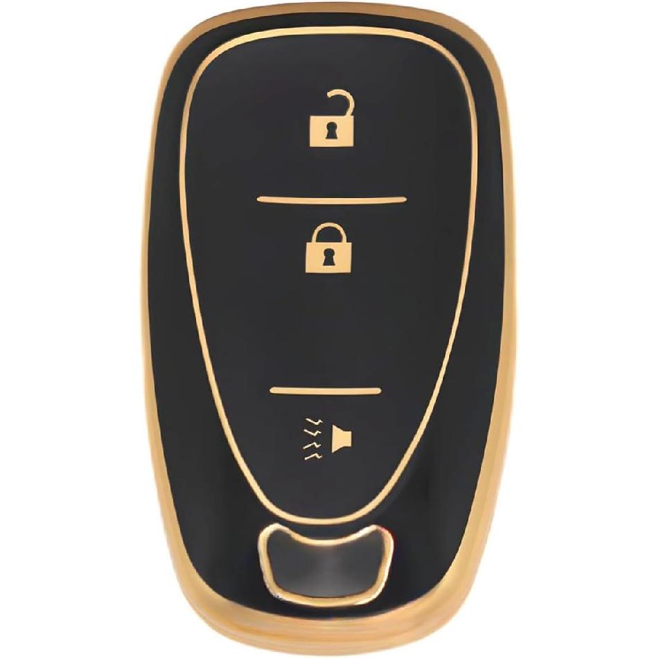 3 Button TPU Key Fob Shell Cover for 2016- Chevy Spark Traverse Equinox Trailblazer Trax