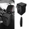 Collapsible Car Trash Can with Lid Car Garbage Bin Leakproof Car Trash Bag  Car Use