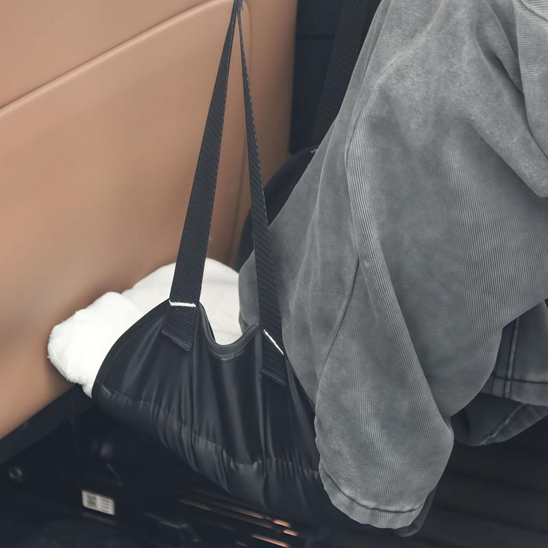 High Quality Foam Airplane Foot Hammock With Adjustable Sling Strap Lightweight Car Back Seat Accessories for Plane Travel