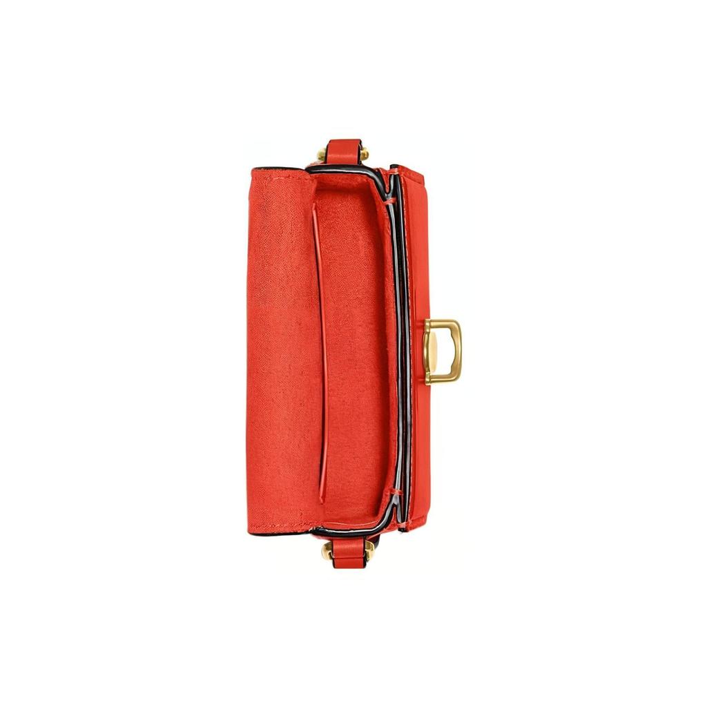 Coach Studio 12 Solid Color Letter Logo Multifunctional Pocket Push Button Closure Leather Envelope Shoulder Crossbody Mini Bag Women Bags CC484-B4B4D