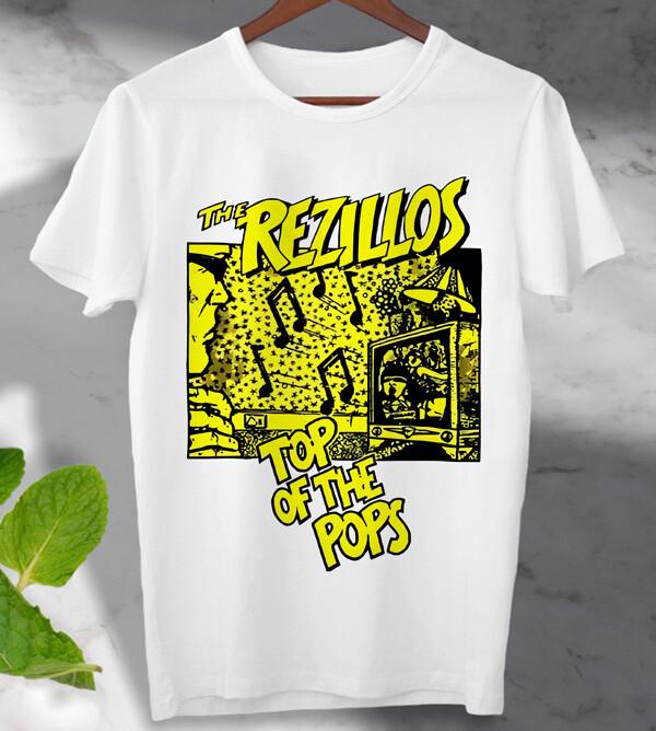 

Rezillos Top Of The Pops T Shirt Vintage Look Unisex Men s Ladies Top 4XL