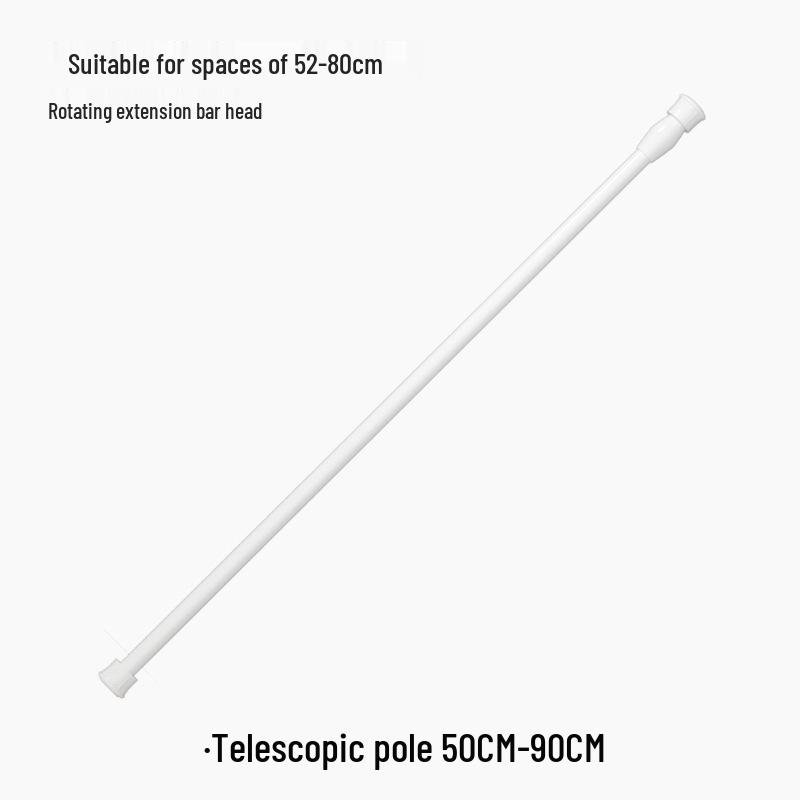 Adhesive Punch-Free Curtain Rod Hooks for Telescopic Rods