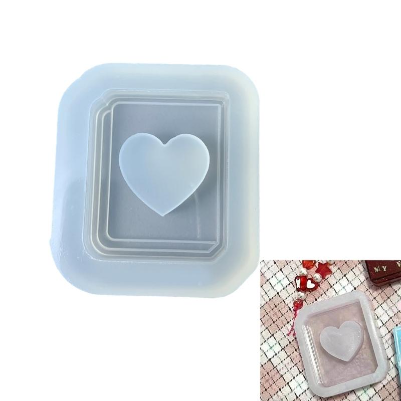 Heart Book Charm Silicone Mold For Resin Crafts Food Grade Material Pendant Mould DIY Jewelry Making Accessories