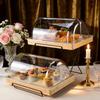 Doiletagen-Ausstellungsständer für Kuchen & Gebäck mit Klappdeckel