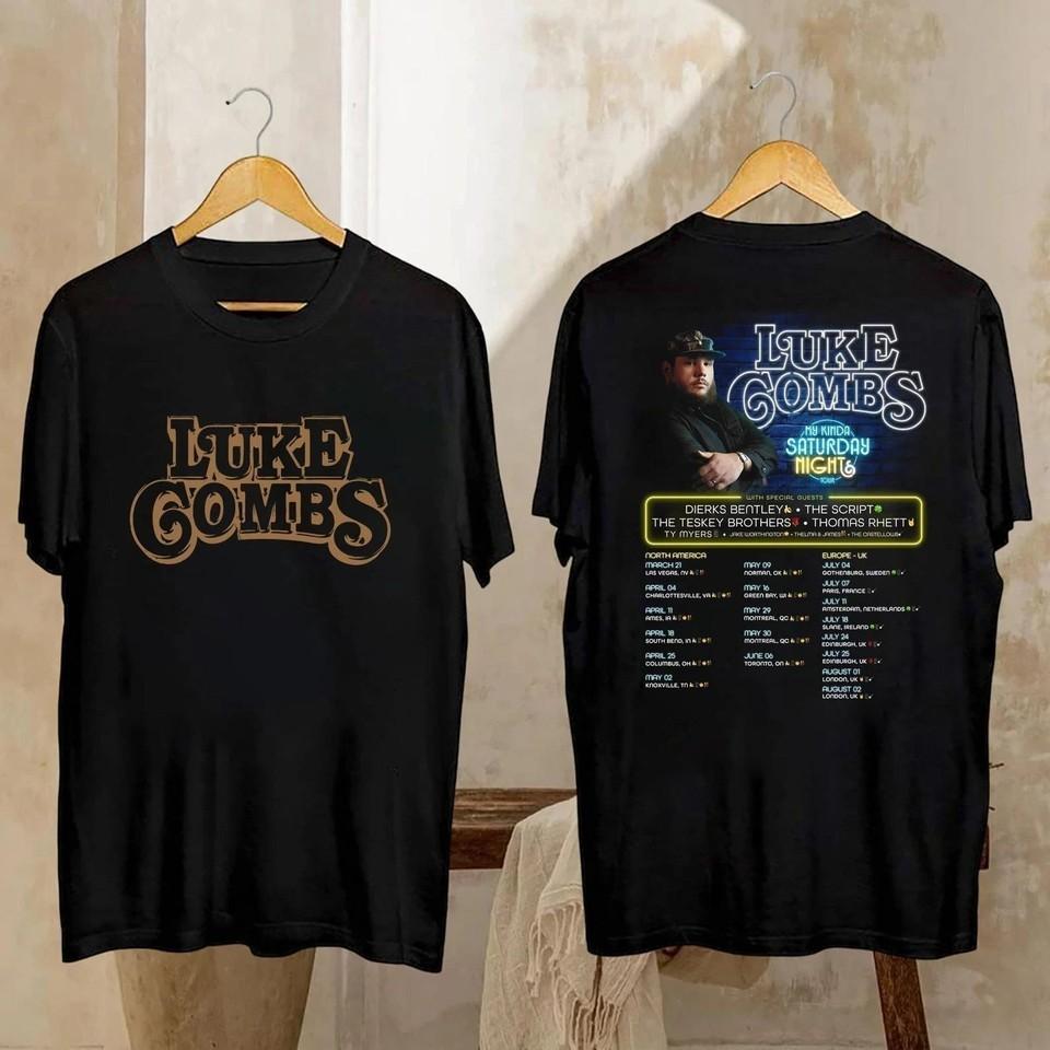 2026 Luke Combs My Kinda Saturday Night Tour T-Shirt S