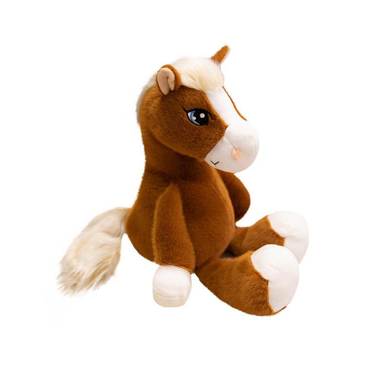 Horse Plush Doll With Pp Cotton Filling For Home Decor And Playtime