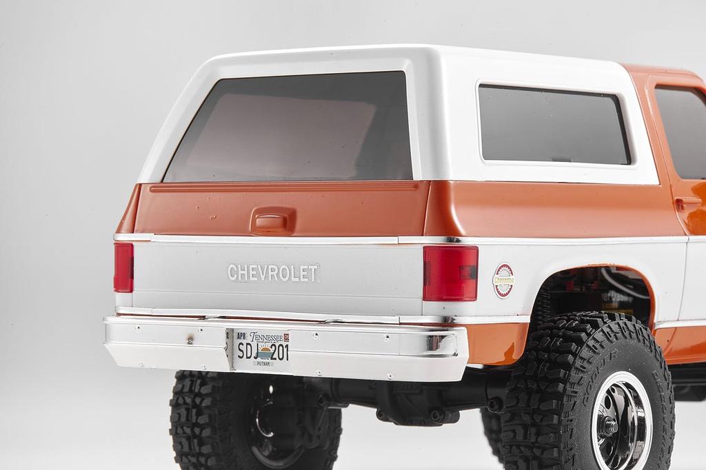 FMS Scale Realistic RC Model Chevrolet K5 Blazer Orange Electric Radio Control FMS12403RTROR 1/24