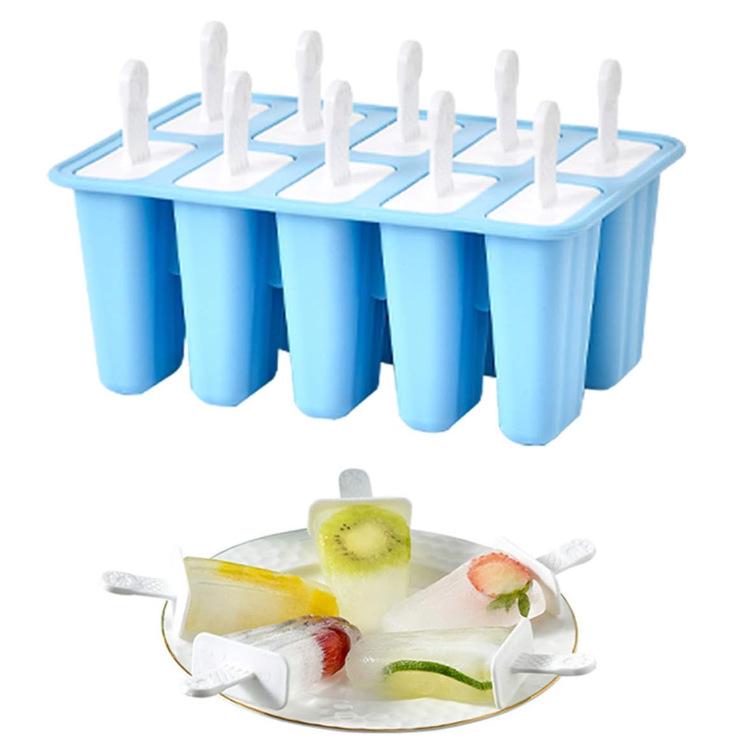 Silicone Ice Cube Mold Set: Long Strip, 6 Squares, 6 Balls, 15 Grids, 37 Grids, Skull Shapes with Lid.