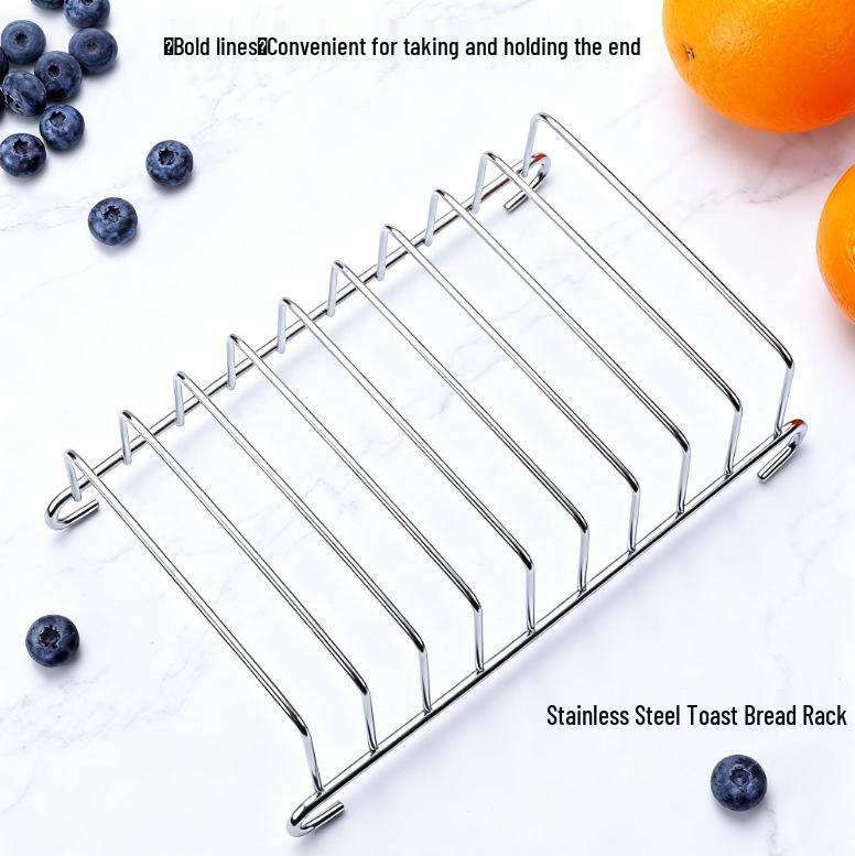 

Stainless Steel Bread Roasting & Oil Filtering Rack for Home Use