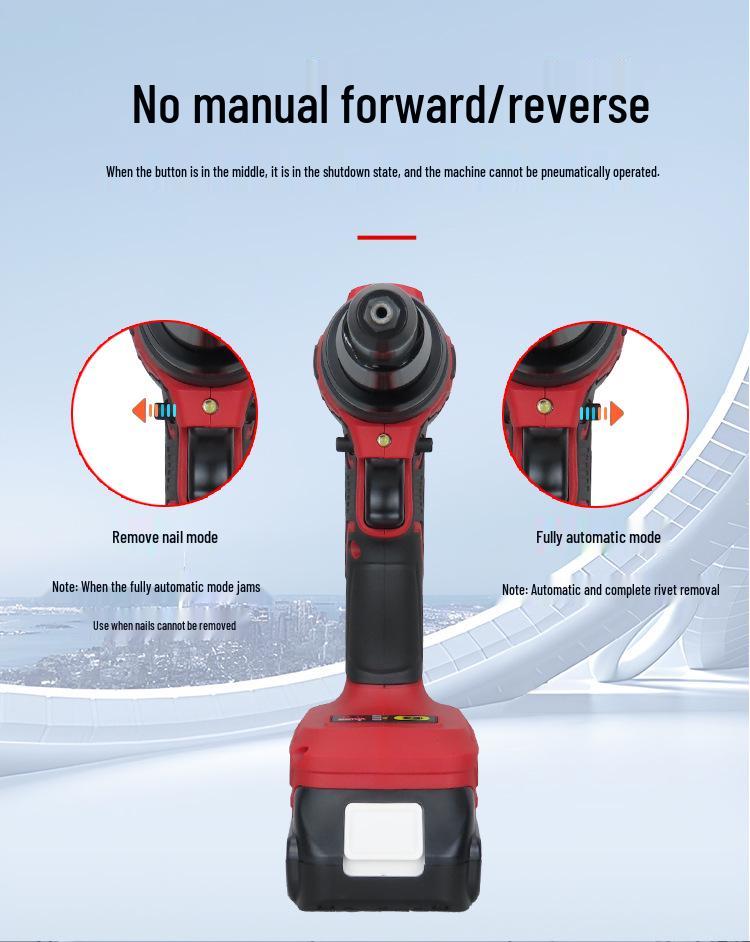 Gaobao Rechargeable Brushless Lithium Rivet Gun - Fully Automatic Pop Riveter