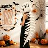 Halloween Decor Dinosaur Skeleton Costume, 3D Spinosaurus Skull Masque Headpiece And Spine, Party Plush Hood Costume for Halloween, Cosplay, Dress-Up