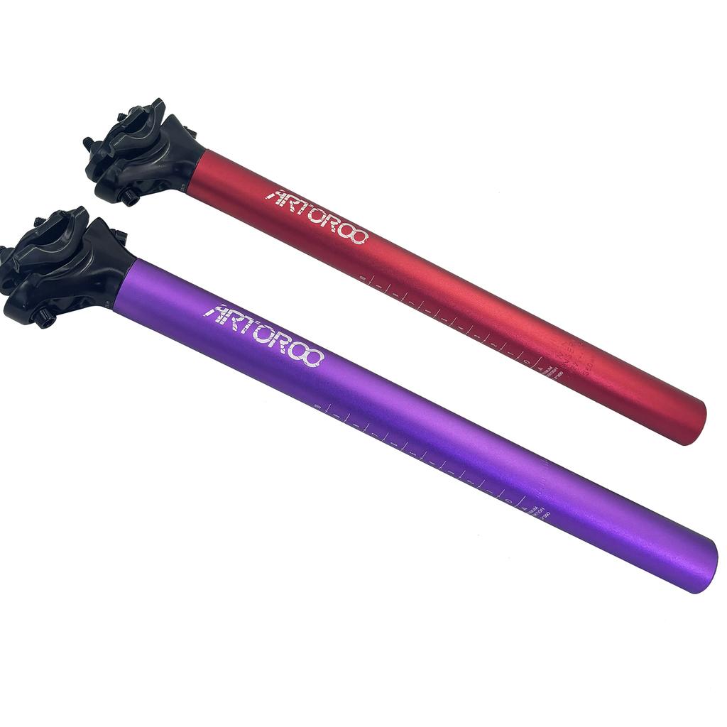 ARTOROO Mountain Road Bicycle Seatpost Ultralight Aluminum Alloy MTB Bike Seat Post Seat Tube 27.2/31.6mm*350mm Cycling Parts