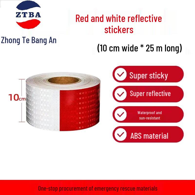 Reflective Truck Warning Tape 10cm x 25m