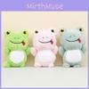 Niedlicher grüner Frosch Plüschtier Schlüsselanhänger Kurzer Plüsch Stofftier für Taschen und Hochzeiten