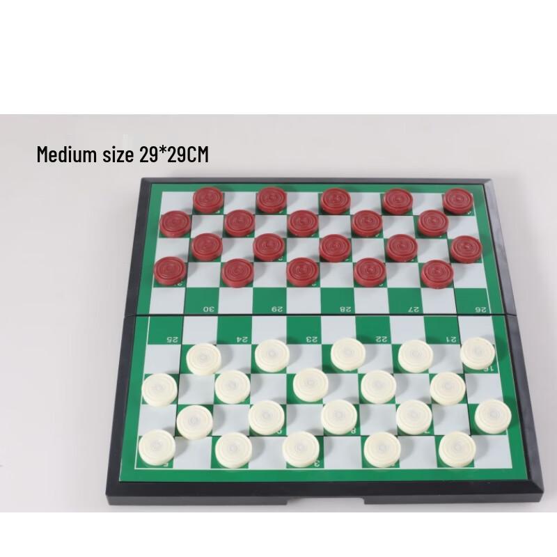 Magnetic Folding International Draughts Set (100 Squares)