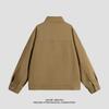 Pure Cotton Jacket for Men's New Casual Jacket American Washable Old Stand Collar Men's Spring and Autumn Clothing