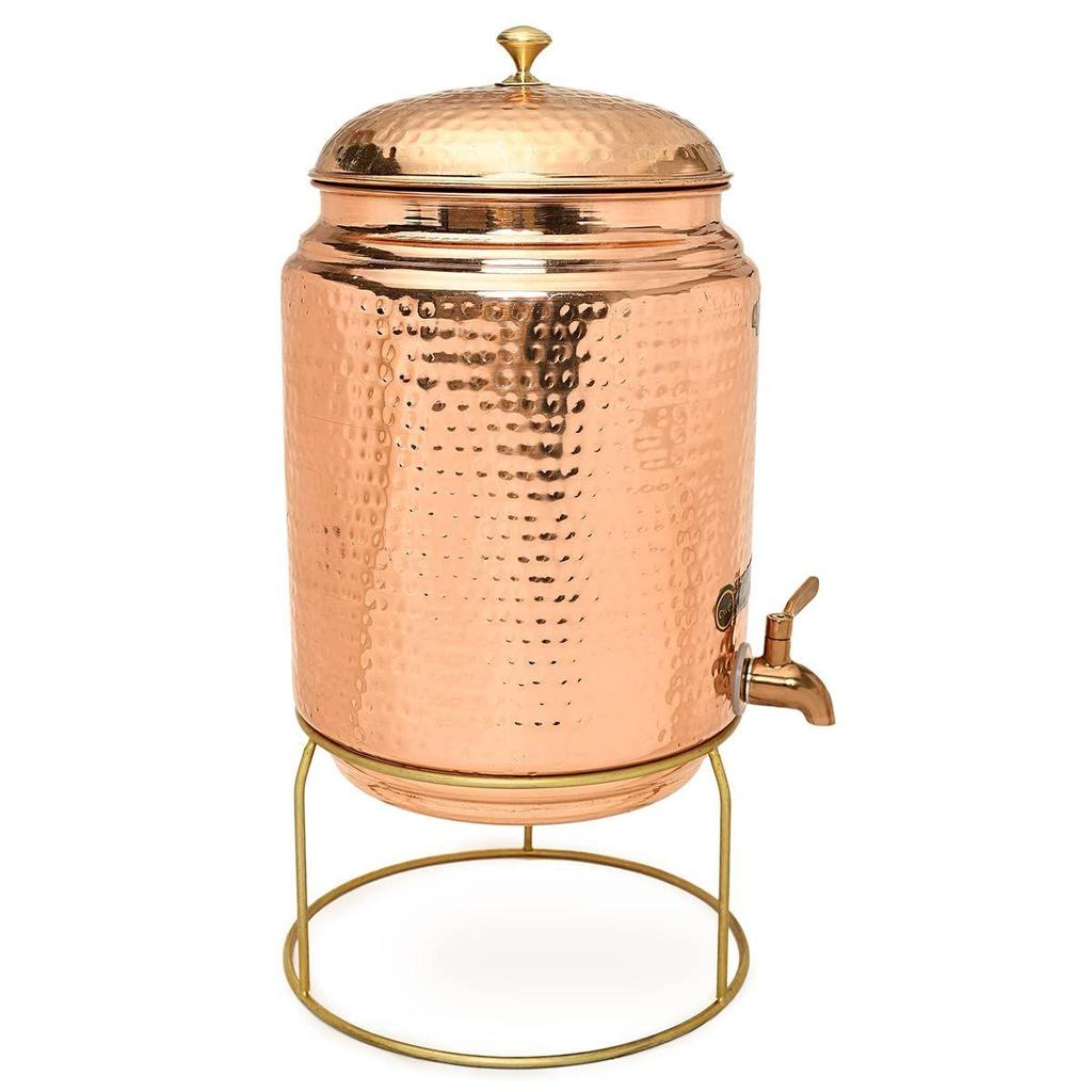 Copper Water Dispenser Matka Copper Pot (11 litres)