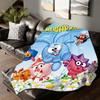 Cartoon Cute K-KikoRiki Blanket For Sofa Office Bed Plane Travel Sleep Read Relax Camping Soft And Warm
