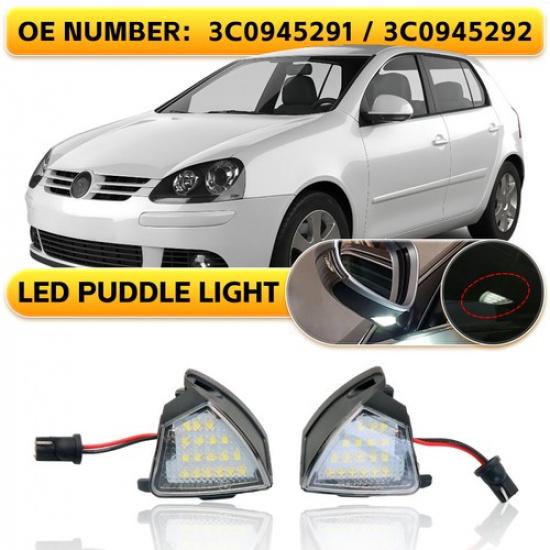 

2 шт. Светодиодная подсветка зеркала заднего вида для Volkswagen Golf MK5 MKV GTi Passat Jetta Eos