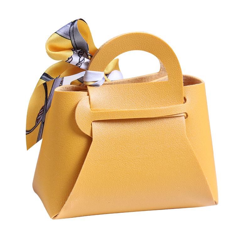 Korean Style Leather Candy Wedding Handbag and Gift Box