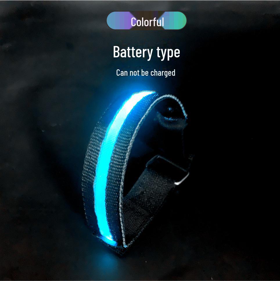 Bandă reflectorizantă cu LED: Brățară sport cu încărcare USB pentru alergare nocturnă, ciclism, brățară cu lumină de semnalizare cu design plasă.
