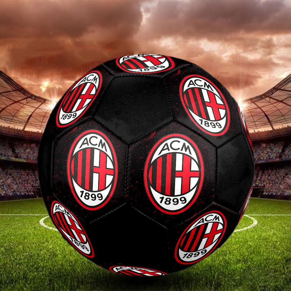 1 pz Pallone da Calcio AC Milan Taglia 5 Pallone da Calcetto Indoor Moda Colorato Gioco in Giardino - Ottimo Regalo per i Fan dello Sport HE18