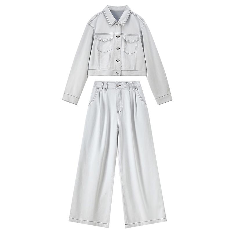 Women's Spring Denim Two-Piece Set