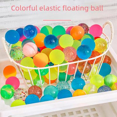 Colorful 25mm Transparent Bouncy Ball - Creative Floating Solid Kids' Ball - Gashapon Machine Small Gift