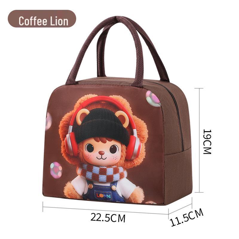 Large Capacity Insulated Lunch Tote - Durable Aluminum Foil Bento Bag for Office Workers