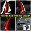 Car Side Door Rear View Window Spoiler / Rearview Mirror Decoration Cover Trim Kit Fit For Kia Niro EV Exterior Accessories