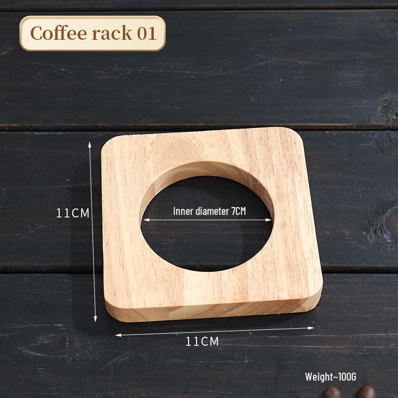 

Sand Birch Solid Wood Pour-Over Coffee Stand with Filter Holder and Cloud Pot - Home & Commercial Use