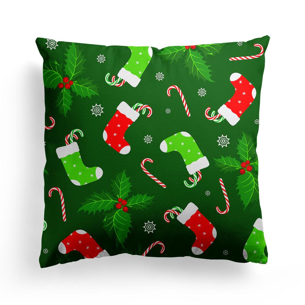 Fresh Green Christmas Pillow Cover Home Ornament Pillow Sleeping Pillow Cushion Cover Premium Durable Quality Useful