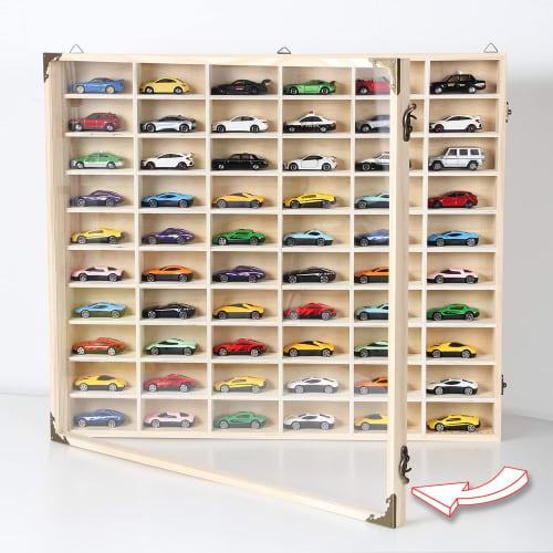 JPLAND Tomica Case, 1:64 Scale, Holds up to 60 Toy Cars, Perfect for Displaying and Collecting, Tomica Miniature Cars