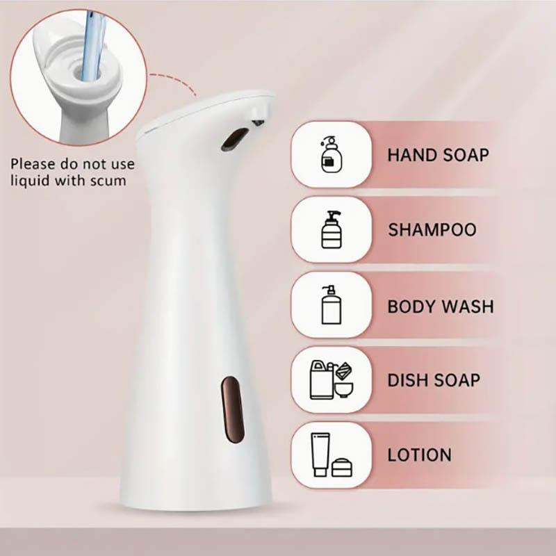 Automatic Touchless Liquid Hand Soap Dispenser Infrared Sensor Hands Free Electric Soap Pump for Bathroom Toilet Home