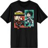 T-shirt Graphique Noir Homme Bioworld Deku & Bakugo My Hero Academia Anime