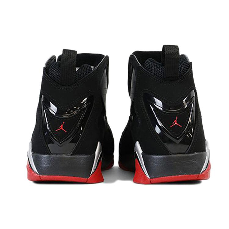 Air Jordan True Flight 'Black' (Unisex) Black / Red-Metallic Silver Vintage Basketball Shoes 342964 001