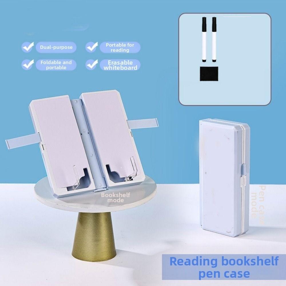 Multifunctional Reading Stand Pencil Case Double-Layer Multi-Functional Pencil Case Classroom