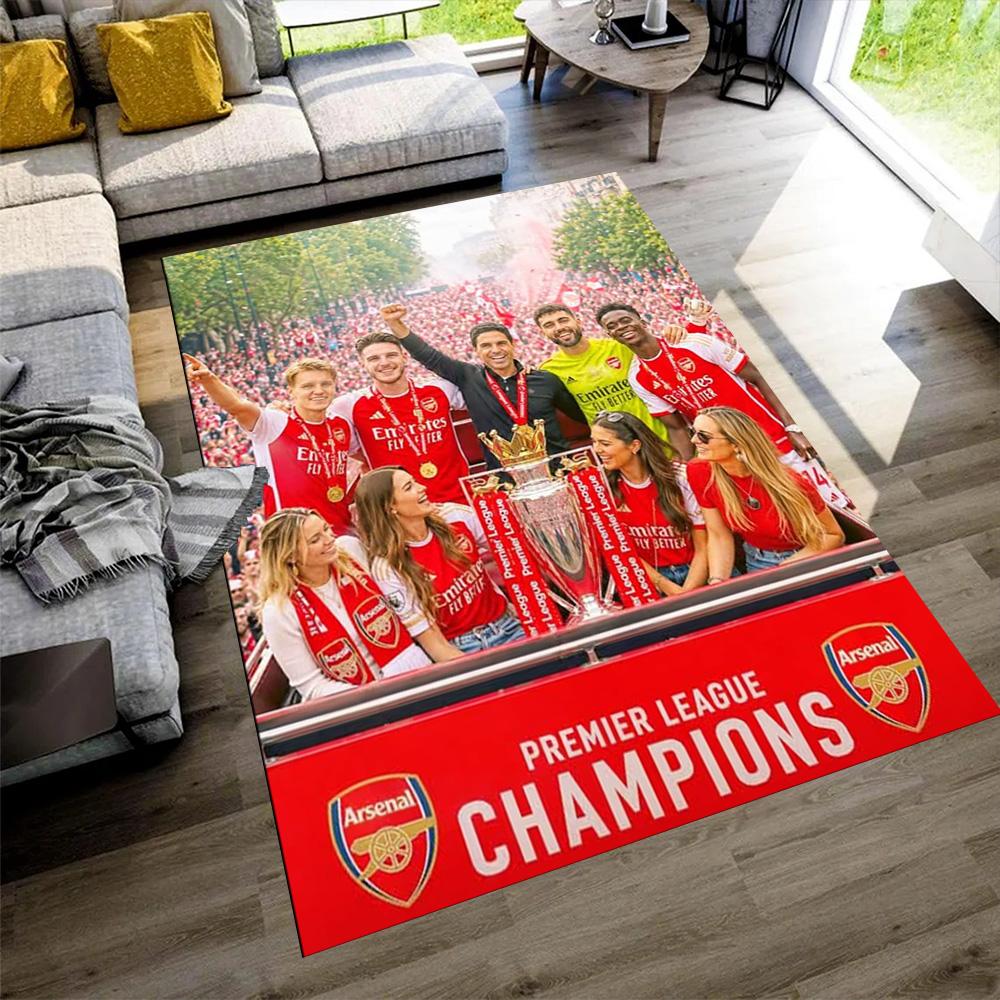 Arsenal Football Player Floor Mat Suitable for Study room Hallway Game Room Bedrooms Antislip Carpet Office home decor Best for Christmas