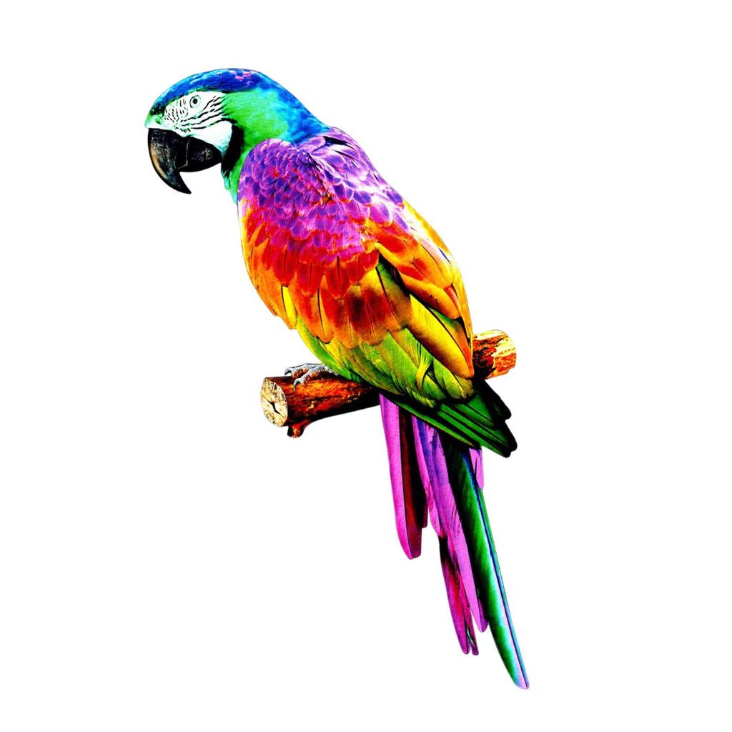 Bunte Künstliche Papageien Figuren Miniatur Anhänger Hängendes Vogel Modell