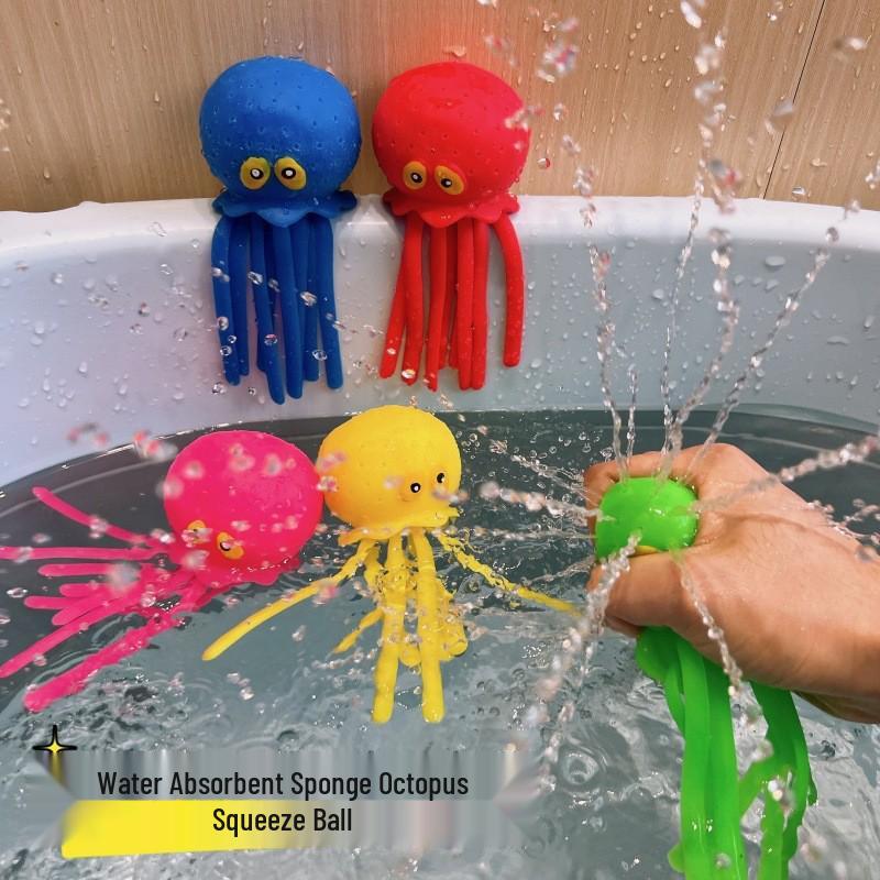 

Octopus Water Squeezing Toys for Kids - Bath, Pool, and Beach Fun