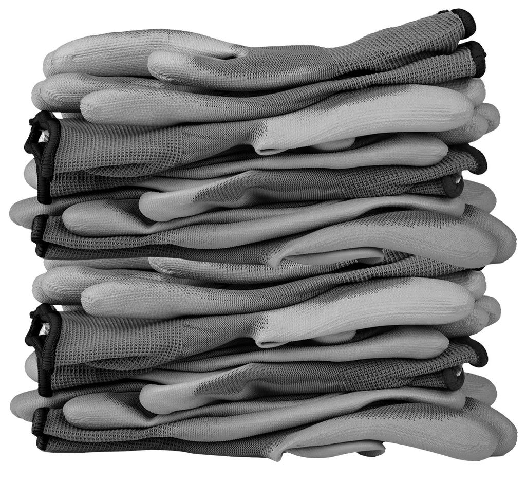 PU-coated polyester work gloves, 4131X, size 11